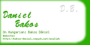 daniel bakos business card